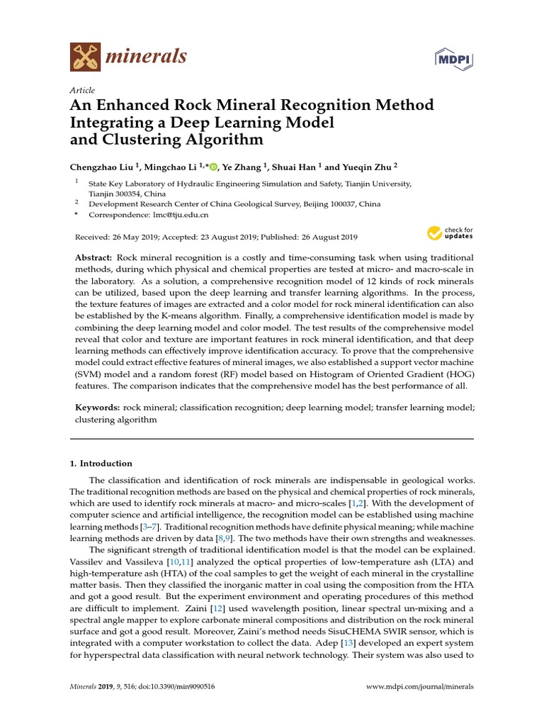 Minerals: An Enhanced Rock Mineral Recognition Method Integrating A ...