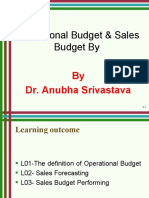 Session 4: Operational Budget & Sales Budget by