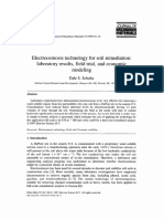 Electroosmosis Technology For Soil Remediation - Laboratory Result, Field Trial, and Economic Modeling