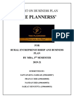 The Plannerss': Report On Business Plan