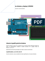 Conexiones Entre Arduino y Display LCD2004