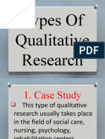 Types of Qualitative Research