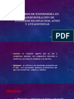 Cuidados de Enfermería en La Administración de Analgésicos Opiáceos, Aines y Antagonistas