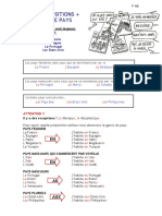 Prépositions Pays Villes Et Iles