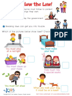 Grade 2 Follow The Law Worksheet