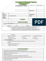 RPMS Tool For Teacher I-III (Proficient Teachers) : in The Time of COVID-19 S.Y. 2020-2021