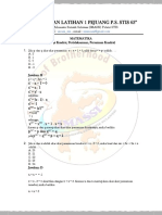 Pembahasan Latihan 2 MTK Pejuang Polstat Stis 63