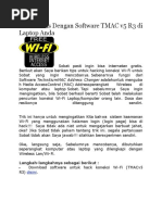 Download WiFi Gartis Dengan Software TMAC v5 R3 di Laptop Anda by ArdyLay SN52128167 doc pdf