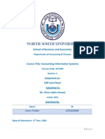 ACT430 Assignment on ERP & Cloud