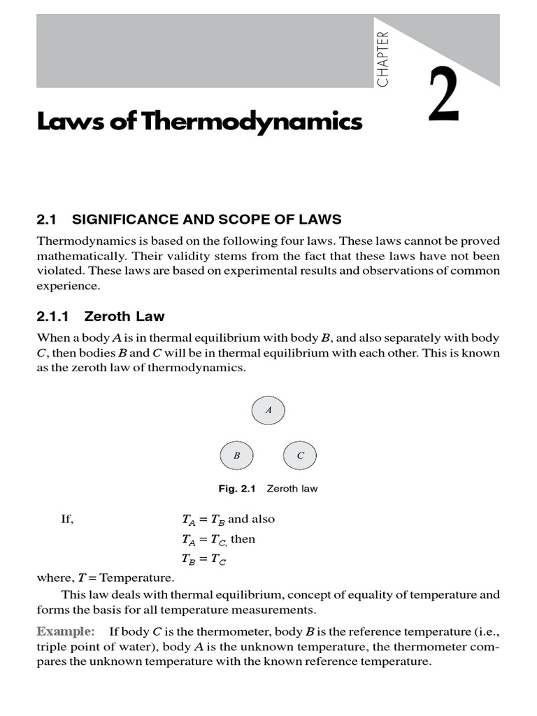 Laws of Thermodynamics Explained | PDF | Second Law Of Thermodynamics ...