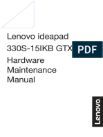 Lenovo Ideapad 330S-15IKB GTX1050 Hardware Maintenance Manual