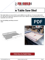 Easy-to-Build Table Saw Crosscut Sled