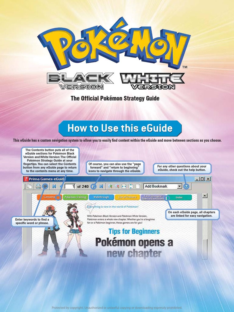Pokemon Black & White Official Game Guide | PDF | Pokémon | Nintendo