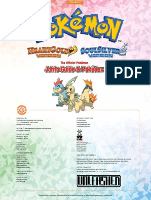 Pokémon HeartGold/SoulSilver - Johto Pokédex