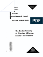 the radiochemistry of fluorine, chlorine, bromine and iodine.US AEC