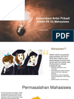 Materi Yuliati - Pelatihan PA - (Komunikasi Antar Pribadi Dosen PA)