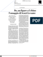 Carlo Bo, un ligure a Urbino l'omaggio di Sestri Levante - La Repubblica del 23 agosto 2021