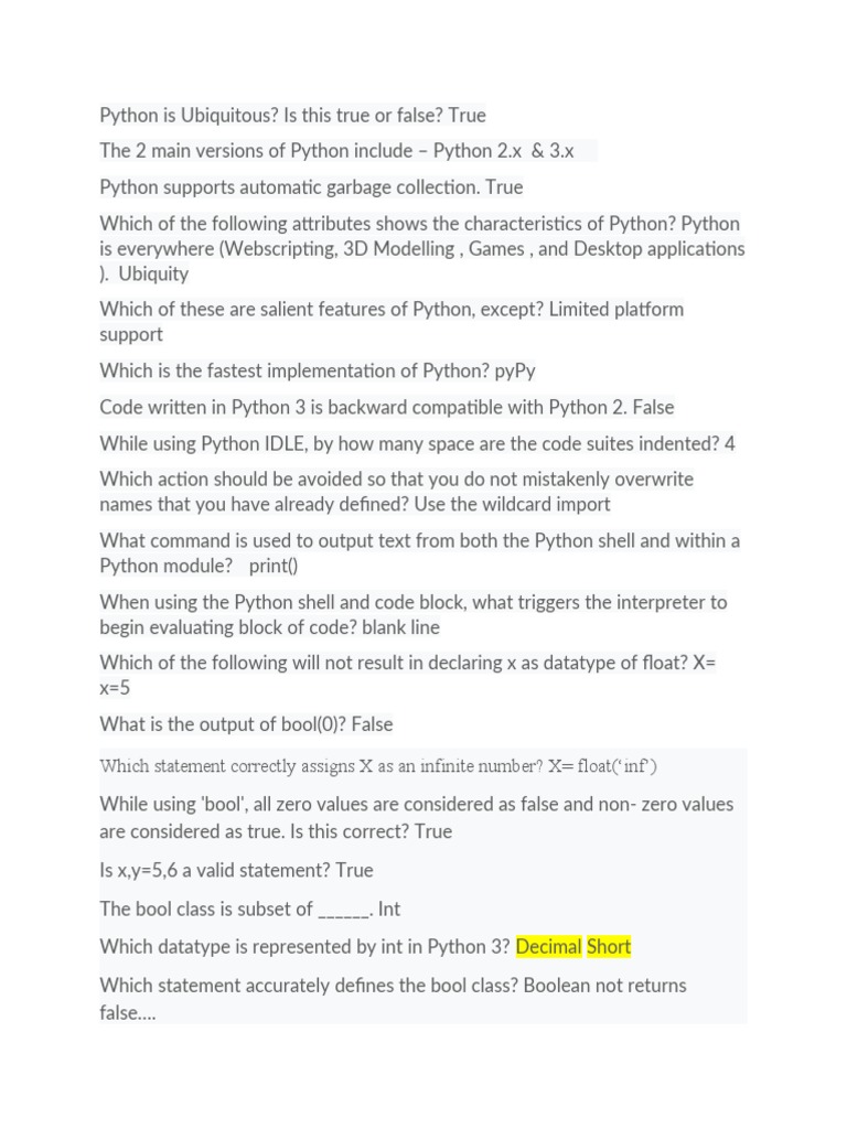 Python 3 Programming | PDF | Python (Programming Language) | Boolean ...