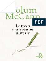 Lettres À Un Jeune Auteur by Colum McCann (McCann, Colum)