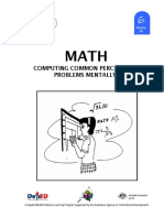 Math 6 DLP 49 - Computing Common Percentage Problems Mentally