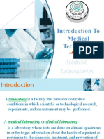 Introduction To Medical Technology