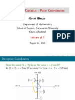 Advanced Calculus - Polar Coordinates: Gauri Bhuju