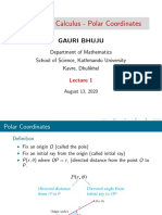 Advacnced Calculus - Polar Coordinates: Gauri Bhuju