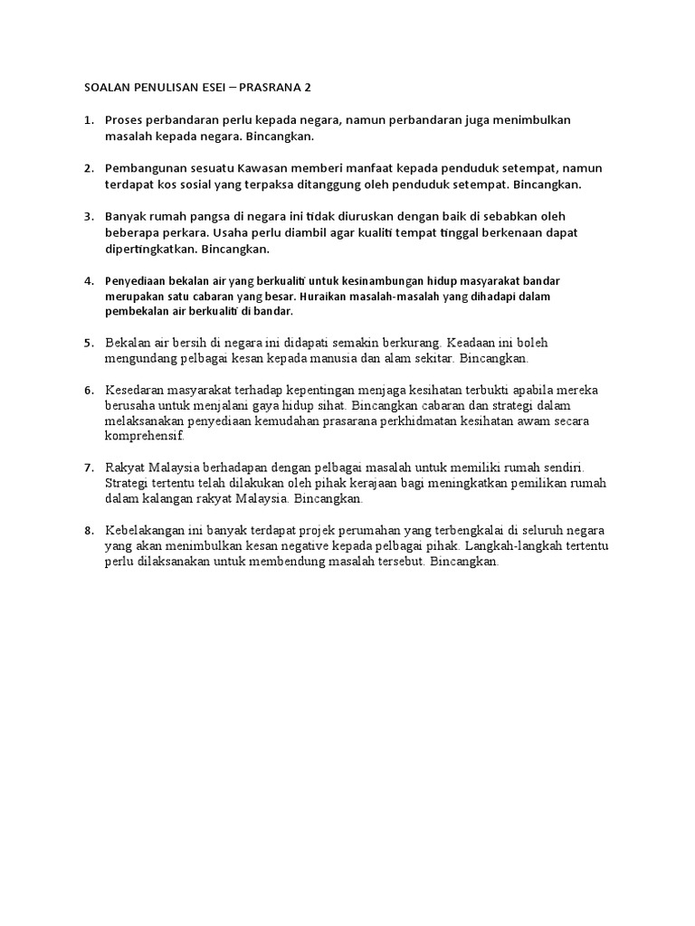 Soalan Prasarana 2 Pdf