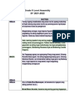 5A LEVEL ASSEMBLY SCRIPT in FILIPINO