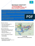 Kazakhstanskaya Coal Mine Project Details