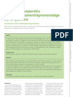 El Treball Cooperatiu en L'ensenyament Aprenentatge de La Química