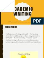 Academic Writing