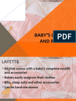 TLE Layette, Growth, Bathing