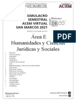 PRE UNIVERSITARIO 2021 - Simulacro Semestral Acem 22-08-2021 Bloque e