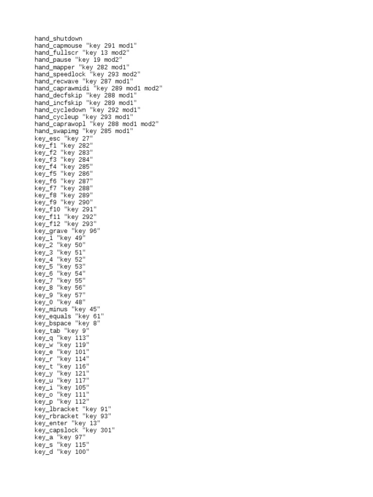 Key Mapping Configuration Guide | PDF