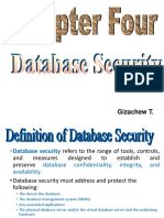 Chapter 4-Databse Security
