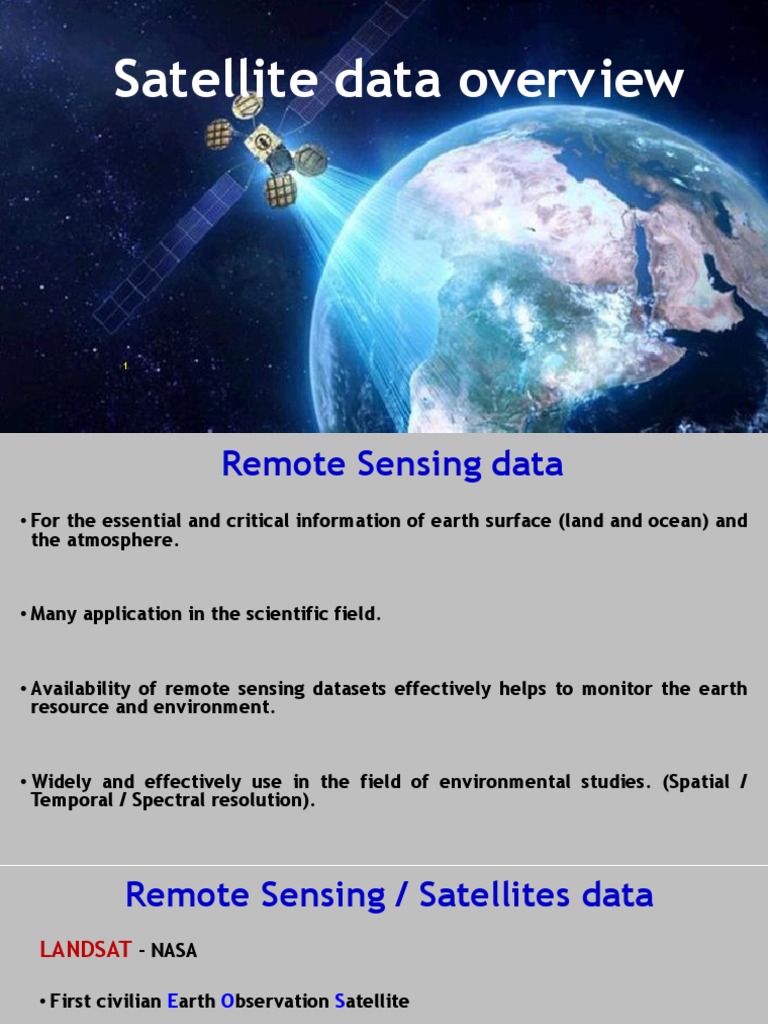 Satellite Data for Earth Monitoring | PDF | General Circulation Model ...