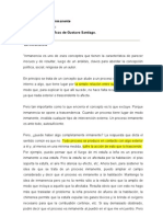 La Intensidad de Lo Inmanente (Gustavo Santiago)