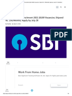 SBI Apprentice Recruitment 2021 (6100 Vacancies Stipend Rs. 15k - Month) - Apply by July 26 - NoticeBard
