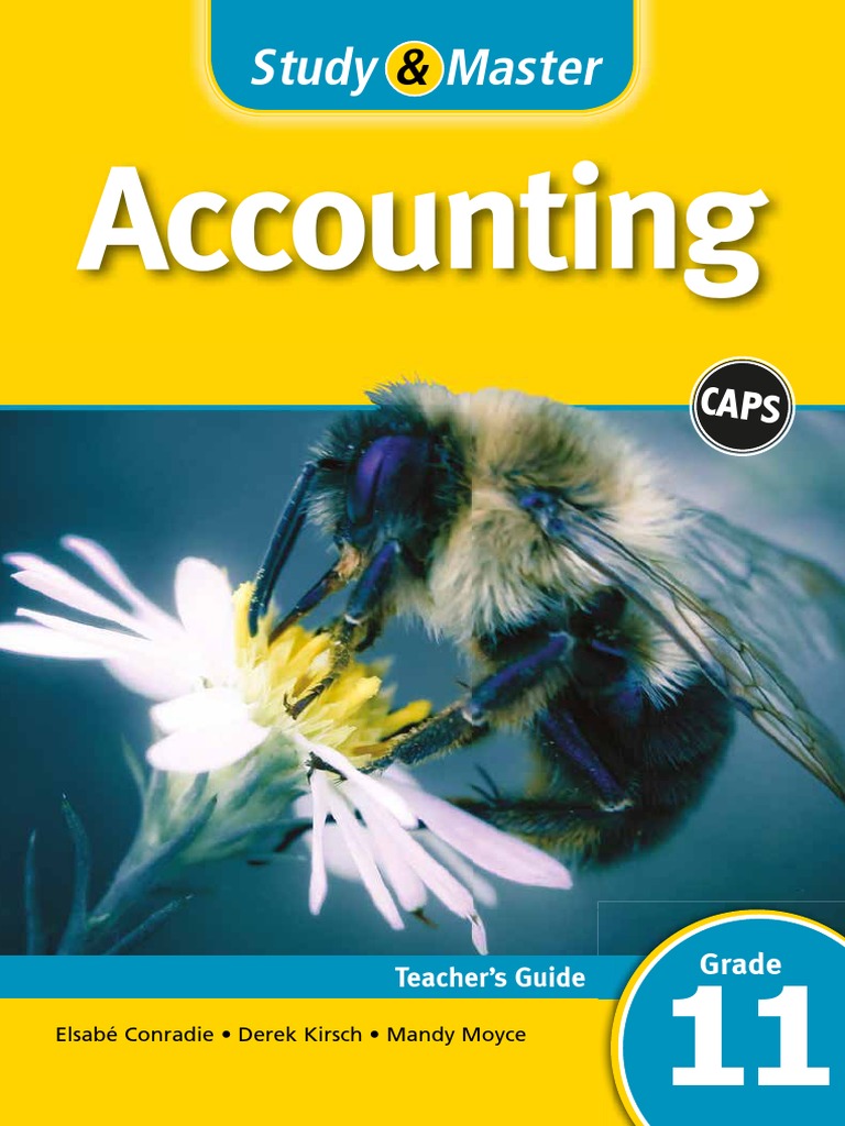 Study Master Accounting Grade 11 Teacher S Guide PDF Accounting