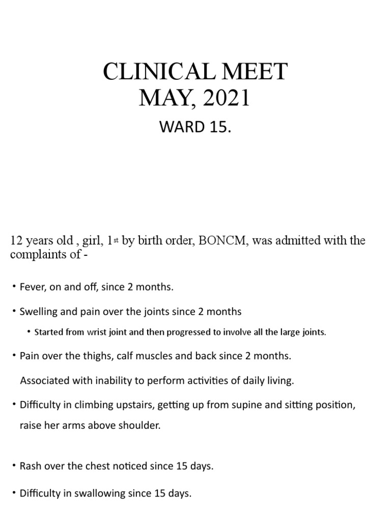 JDM 1 PDF Diseases And Disorders Clinical Medicine