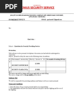 Security Guard Rate Breakdown 2025 | PDF | Finance & Money Management