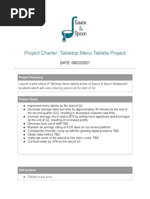Activity Template_ Project Charter