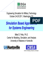 Simulation Based Approaches for Systems Engineering