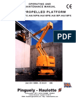 Self-Propelled Platform: Operating and Maintenance Manual