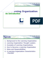 The Learning Organization: An Introduction