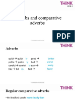 Adverbs and Comparative Adverbs