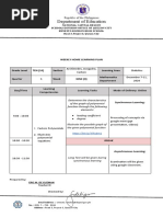 Department of Education: Weekly Home Learning Plan