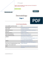 Dermatology Keys and Notes - Plab 1 Keys