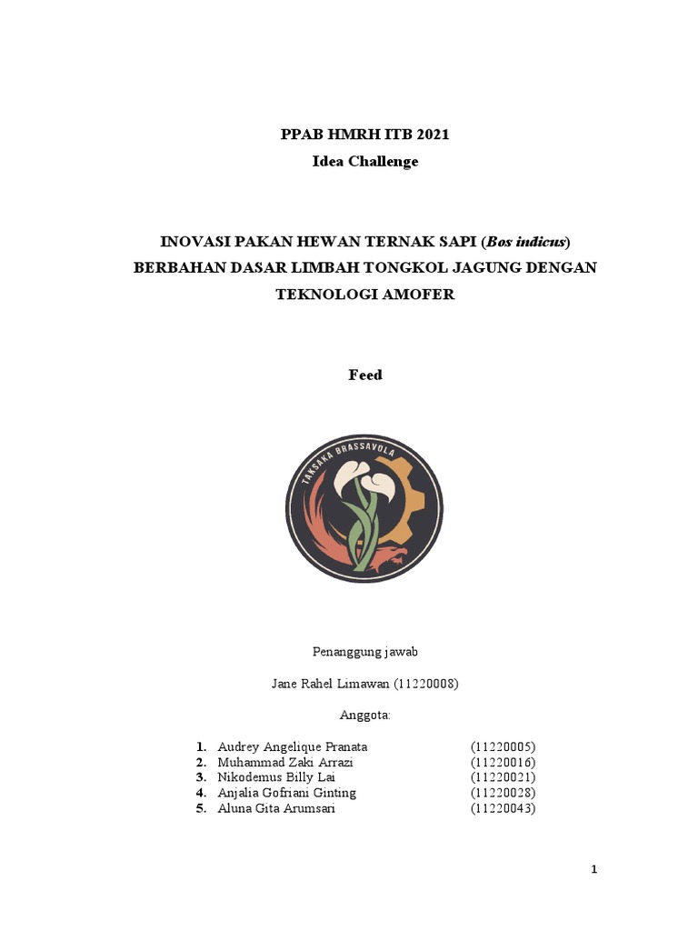 Kelompok3 - Inovasi Pakan Hewan Ternak Ruminansia Berbahan Dasar Limbah ...